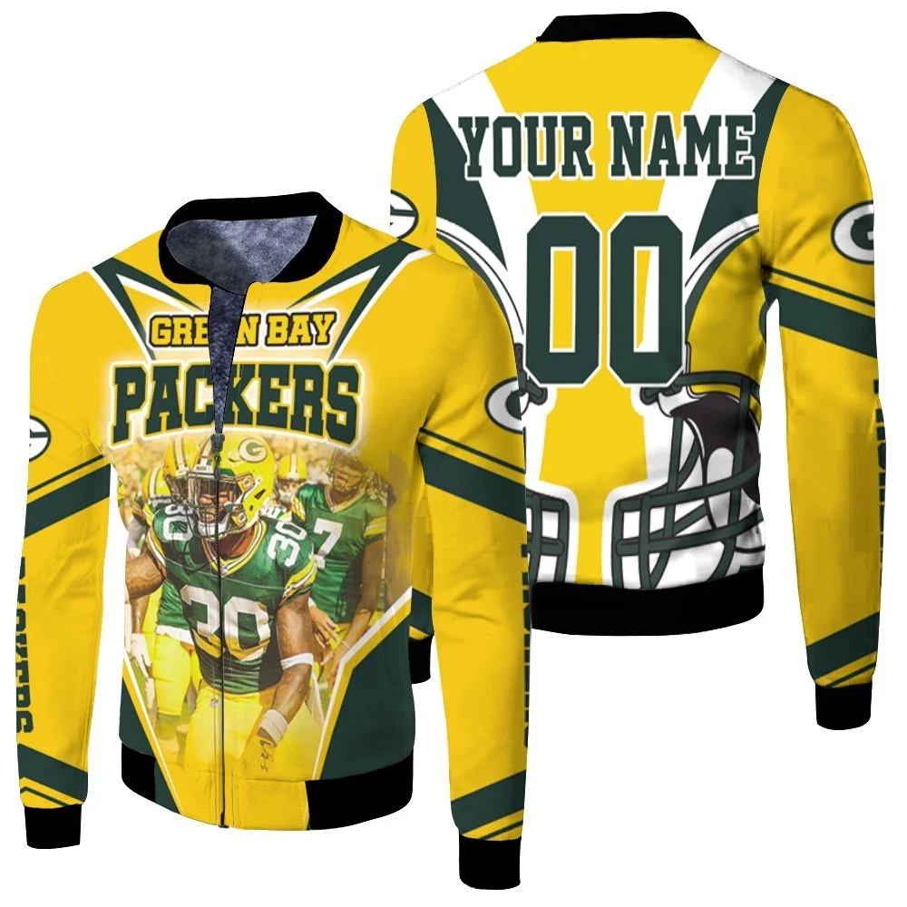 Green Bay Packers Logo Nfc North Champions Division Super Bowl 2021 Personalized Fleece Bomber Jacket Green Bay Packers Logo Nfc North Champions Division Super Bowl 2021 Personalized Fleece Bomber Jacket