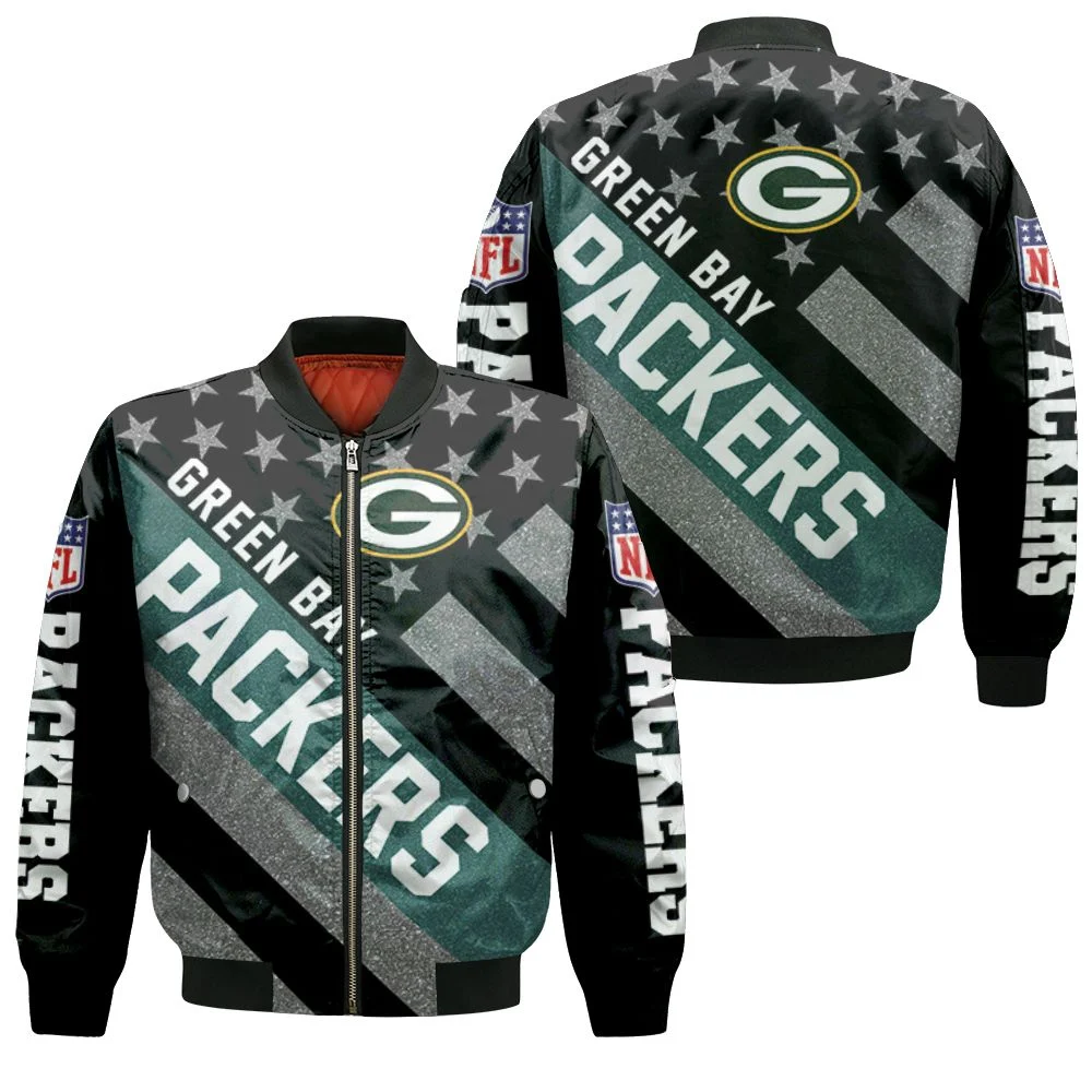 Green Bay Packers Nfl For Packers Fan 3d Jersey Bomber Jacket Green Bay Packers Nfl For Packers Fan 3d Jersey Bomber Jacket