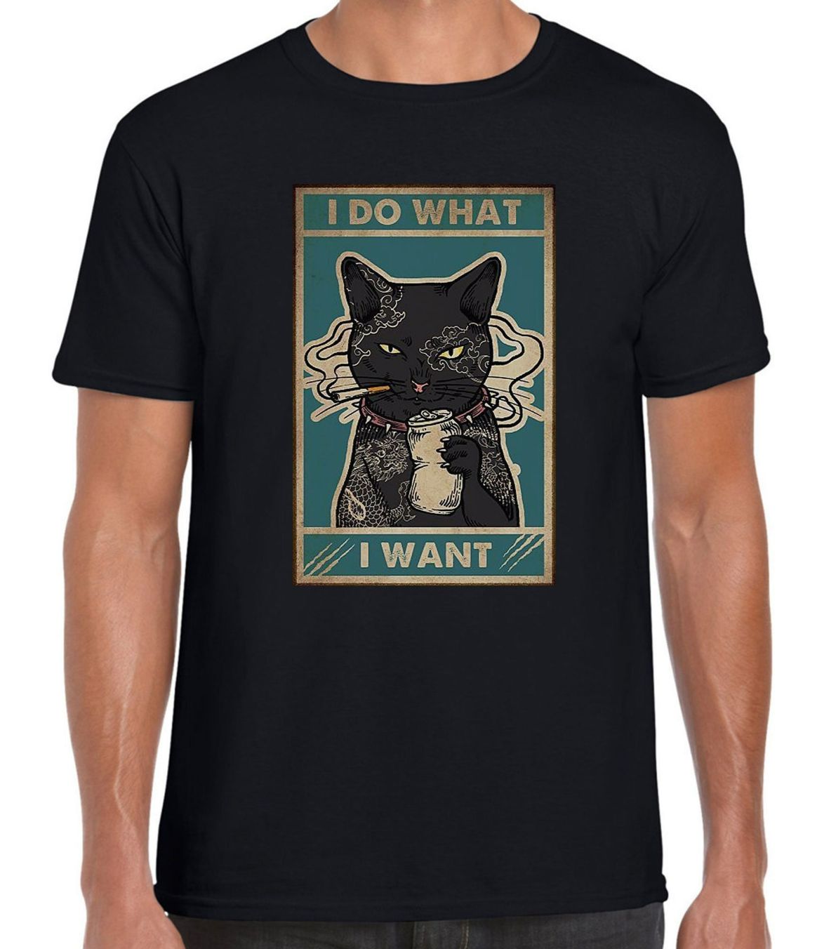 I Do What I Want Smoking Cat T-Shirt I Do What I Want Smoking Cat T-Shirt