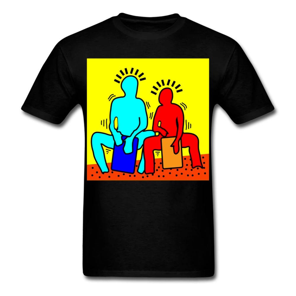 Keith Haring Percussionnistes Pop Art Graphic Street T-Shirt Keith Haring Percussionnistes Pop Art Graphic Street T-Shirt