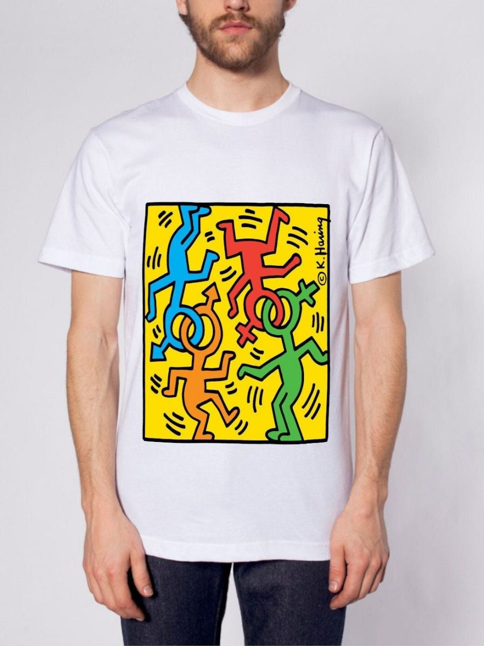 Keith Haring Pop Art Unisex Tee Shirt Keith Haring Pop Art Unisex Tee Shirt