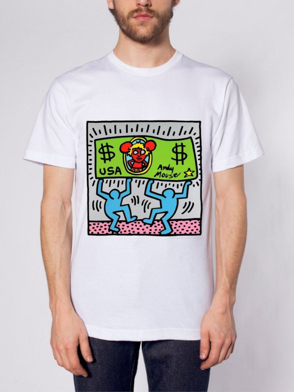 Keith Haring Pop Art Unisex T-Shirt Keith Haring Pop Art Unisex T-Shirt