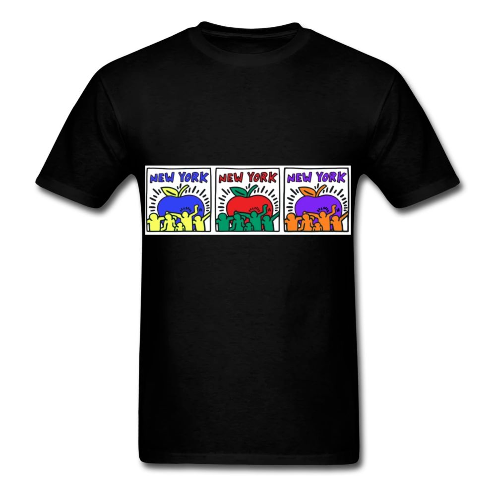 Keith Haring État De New York Graphic Street Art T-Shirt Keith Haring État De New York Graphic Street Art T-Shirt