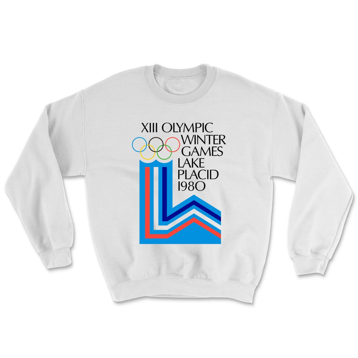 Lake Placid 1980 Winter Olympics Ringer Tee Crewneck Sweatshirt Lake Placid 1980 Winter Olympics Ringer Tee Crewneck Sweatshirt