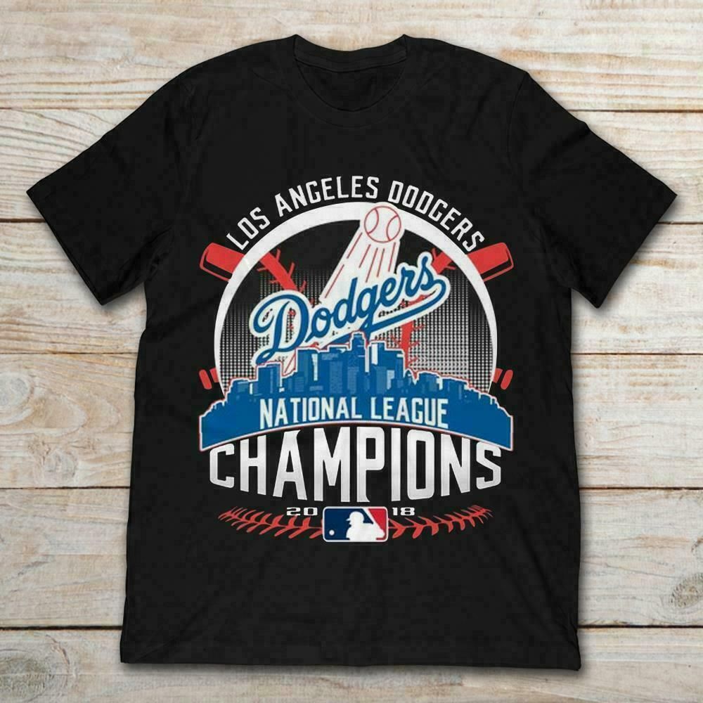 Los Angeles Dodgers Dodgers Champs Short Sleeve Black Men T-Shirt Los Angeles Dodgers Dodgers Champs Short Sleeve Black Men T-Shirt