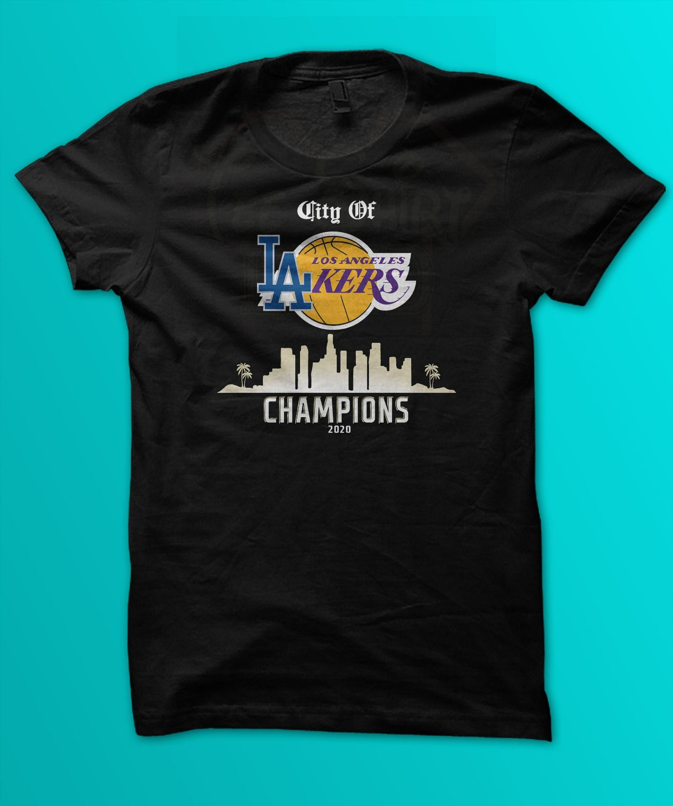 Los Angeles Lakers Dodgers Champions Championship T-Shirt Los Angeles Lakers Dodgers Champions Championship T-Shirt