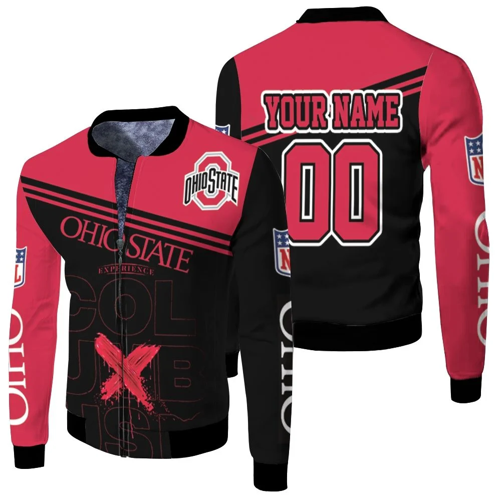 Ncaa Ohio State Buckeyes Columbus Champions Great Team Personalized Fleece Bomber Jacket Ncaa Ohio State Buckeyes Columbus Champions Great Team Personalized Fleece Bomber Jacket