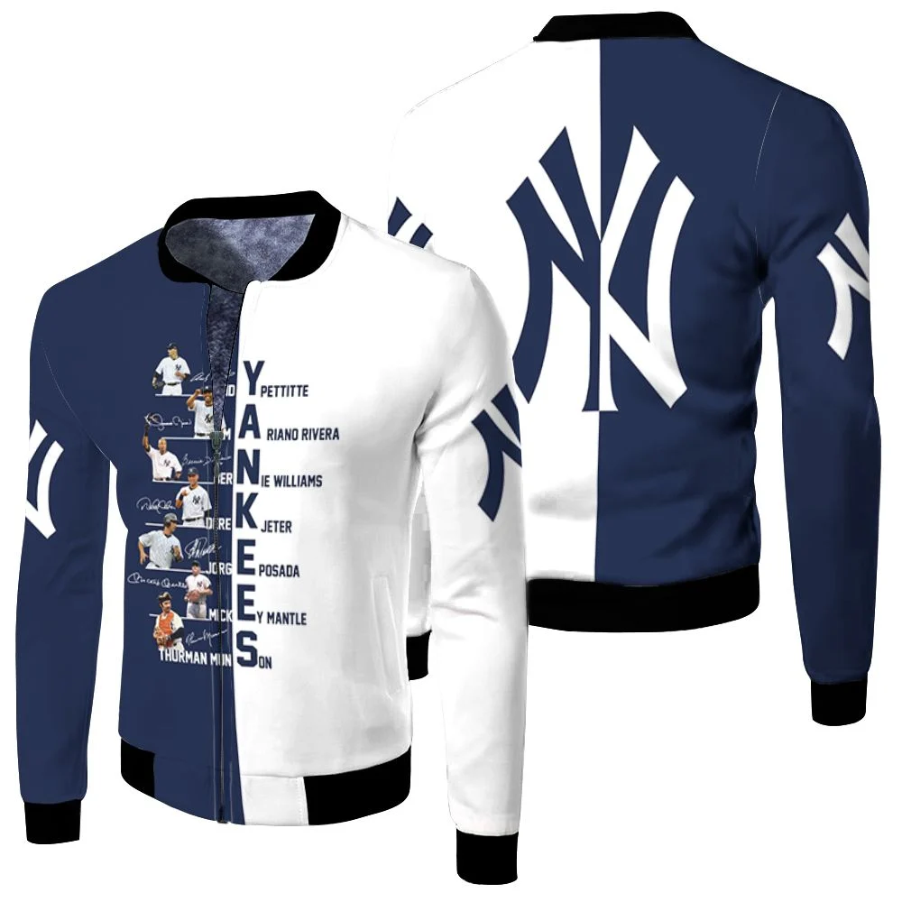 New York Yankees Team Member Signed 3d T Shirt Hoodie Sweater Fleece Bomber Jacket New York Yankees Team Member Signed 3d T Shirt Hoodie Sweater Fleece Bomber Jacket