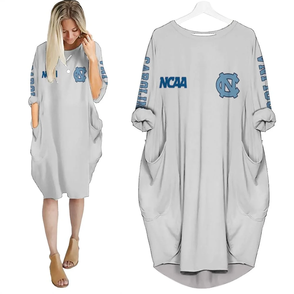 North Carolina Tar Heels Ncaa Bomber Jacket 3d Personalized 1 Batwing Pocket Dress North Carolina Tar Heels Ncaa Bomber Jacket 3d Personalized 1 Batwing Pocket Dress