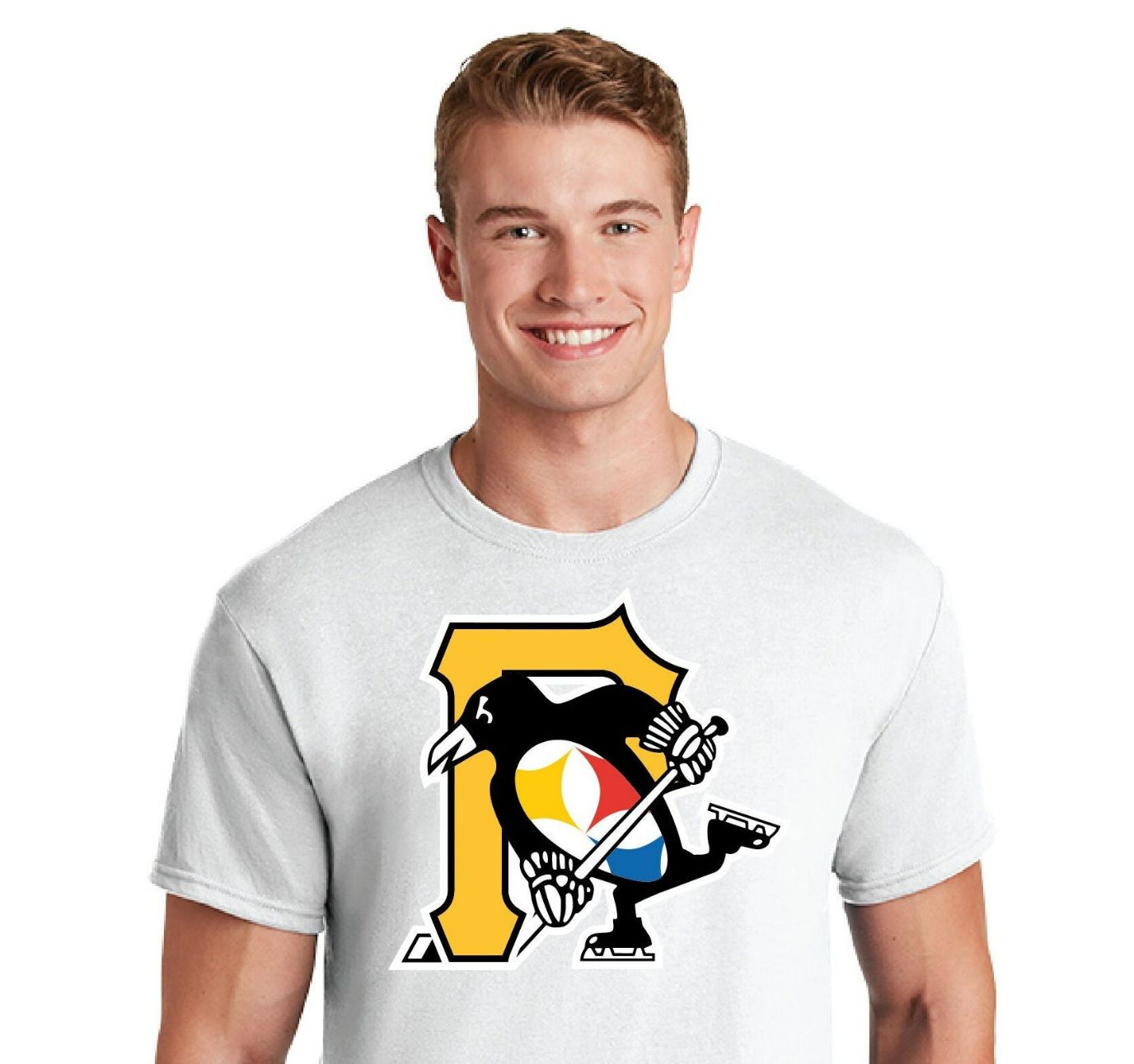 Pittsburgh Teams 3 Logo Mashup T-Shirt Pittsburgh Teams 3 Logo Mashup T-Shirt