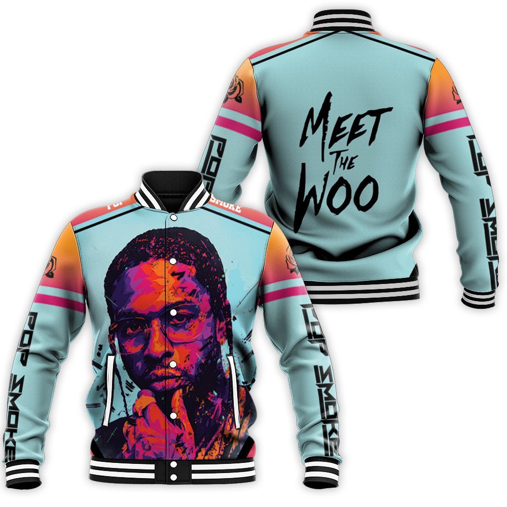 Pop Smoke Legend Rap Hip Hop Pop Baseball Jacket Pop Smoke Legend Rap Hip Hop Pop Baseball Jacket