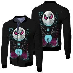 Printed Nightmare Before Christmas Jack Skellingtons 3d T Shirt Hoodie Jersey Fleece Bomber Jacket
