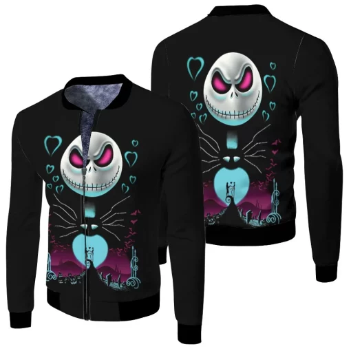 Printed Nightmare Before Christmas Jack Skellingtons 3d T Shirt Hoodie Jersey Fleece Bomber Jacket