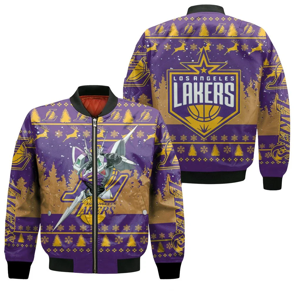 Robot Los Angeles Lakers Nba Western Conference Bomber Jacket Robot Los Angeles Lakers Nba Western Conference Bomber Jacket
