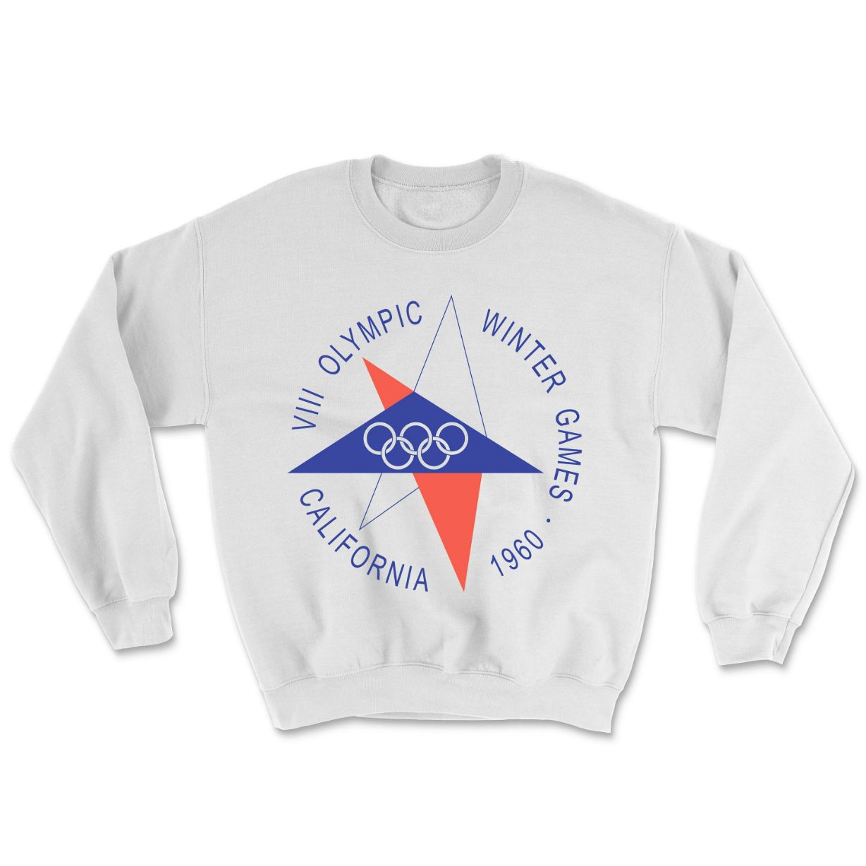 Squaw Valley 1960 Winter Olympics Ringer Tee Crewneck Sweatshirt Squaw Valley 1960 Winter Olympics Ringer Tee Crewneck Sweatshirt