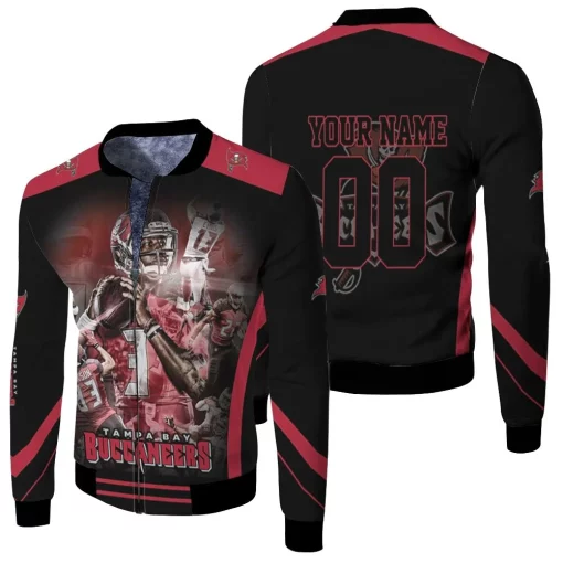 Tampa Bay Buccaneers 2021 Nfc South Champions Division Personalized Fleece Bomber Jacket