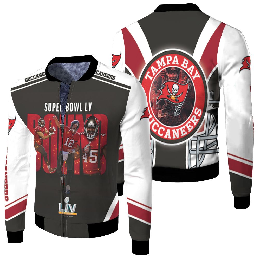 Tampa Bay Buccaneers 2021 Super Bowl Bound Fleece Bomber Jacket Tampa Bay Buccaneers 2021 Super Bowl Bound Fleece Bomber Jacket