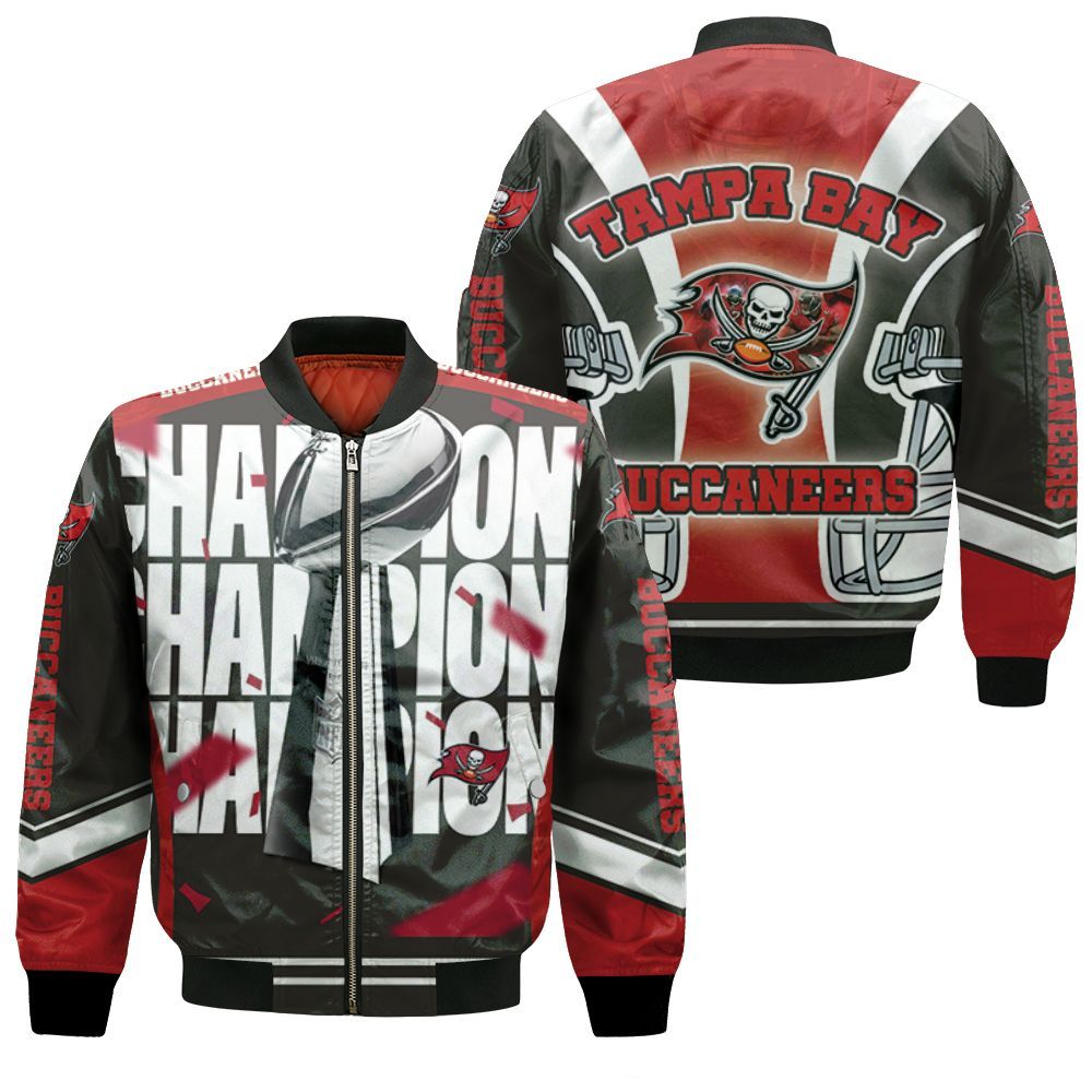 Tampa Bay Buccaneers 2021 Super Bowl Champions Bomber Jacket Tampa Bay Buccaneers 2021 Super Bowl Champions Bomber Jacket