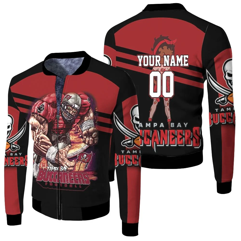 Tampa Bay Buccaneers Black Betty Boop Nfc South Champions Super Bowl 2021 Personalized Fleece Bomber Jacket Tampa Bay Buccaneers Black Betty Boop Nfc South Champions Super Bowl 2021 Personalized Fleece Bomber Jacket