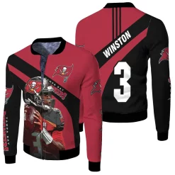 Tampa Bay Buccaneers Jameis Winston Legend 3d Printed For Fan Fleece Bomber Jacket