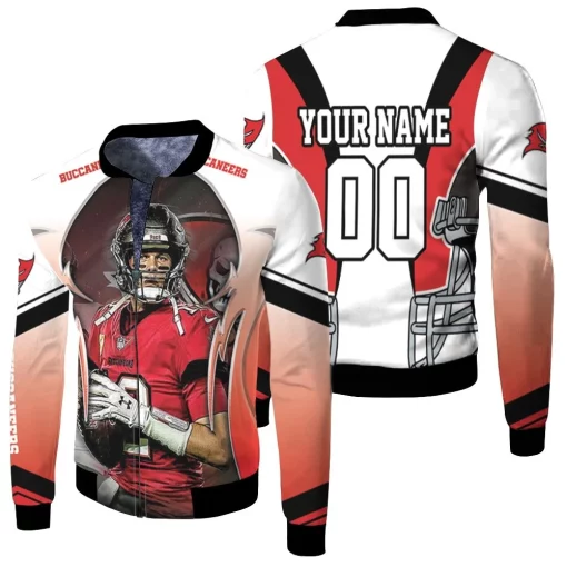 Tampa Bay Buccaneers Super Bowl Champions Tom Brady 2021 Personalized Fleece Bomber Jacket