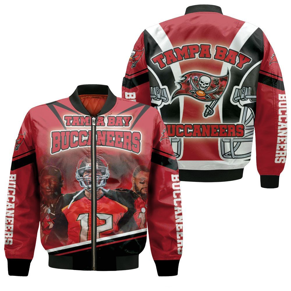 Tampa Bay Buccaneers Tom Brady Nfl Champions 2021 Bomber Jacket Tampa Bay Buccaneers Tom Brady Nfl Champions 2021 Bomber Jacket