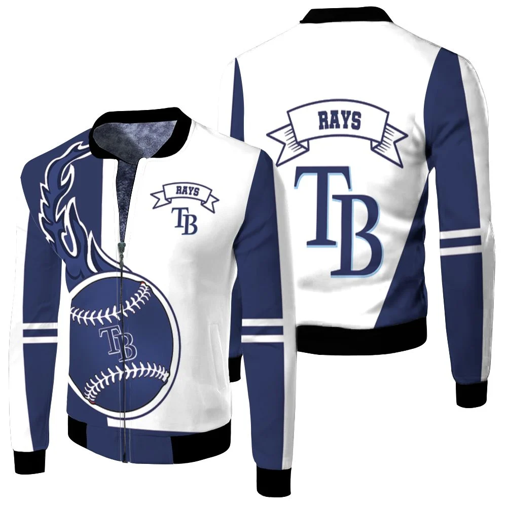 Tampa Bay Rays 3d Fleece Bomber Jacket Tampa Bay Rays 3d Fleece Bomber Jacket