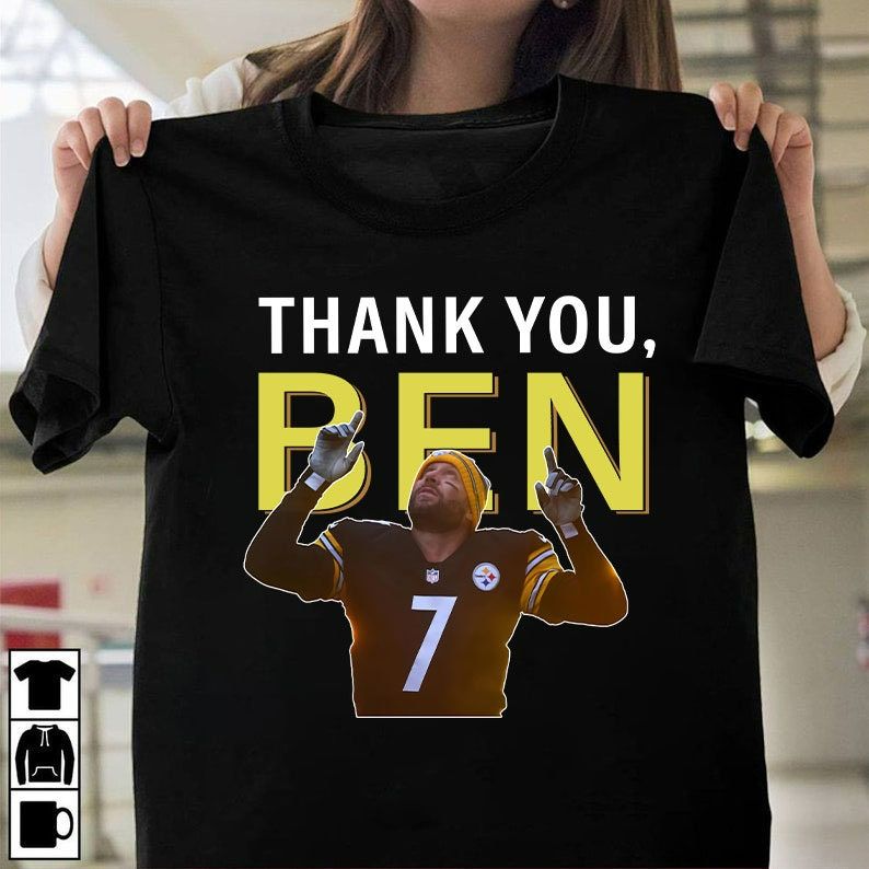 Thank You Ben Roethlisberger 7 Pittsburgh Steelers National Football 2022 T-Shirt Thank You Ben Roethlisberger 7 Pittsburgh Steelers National Football 2022 T-Shirt