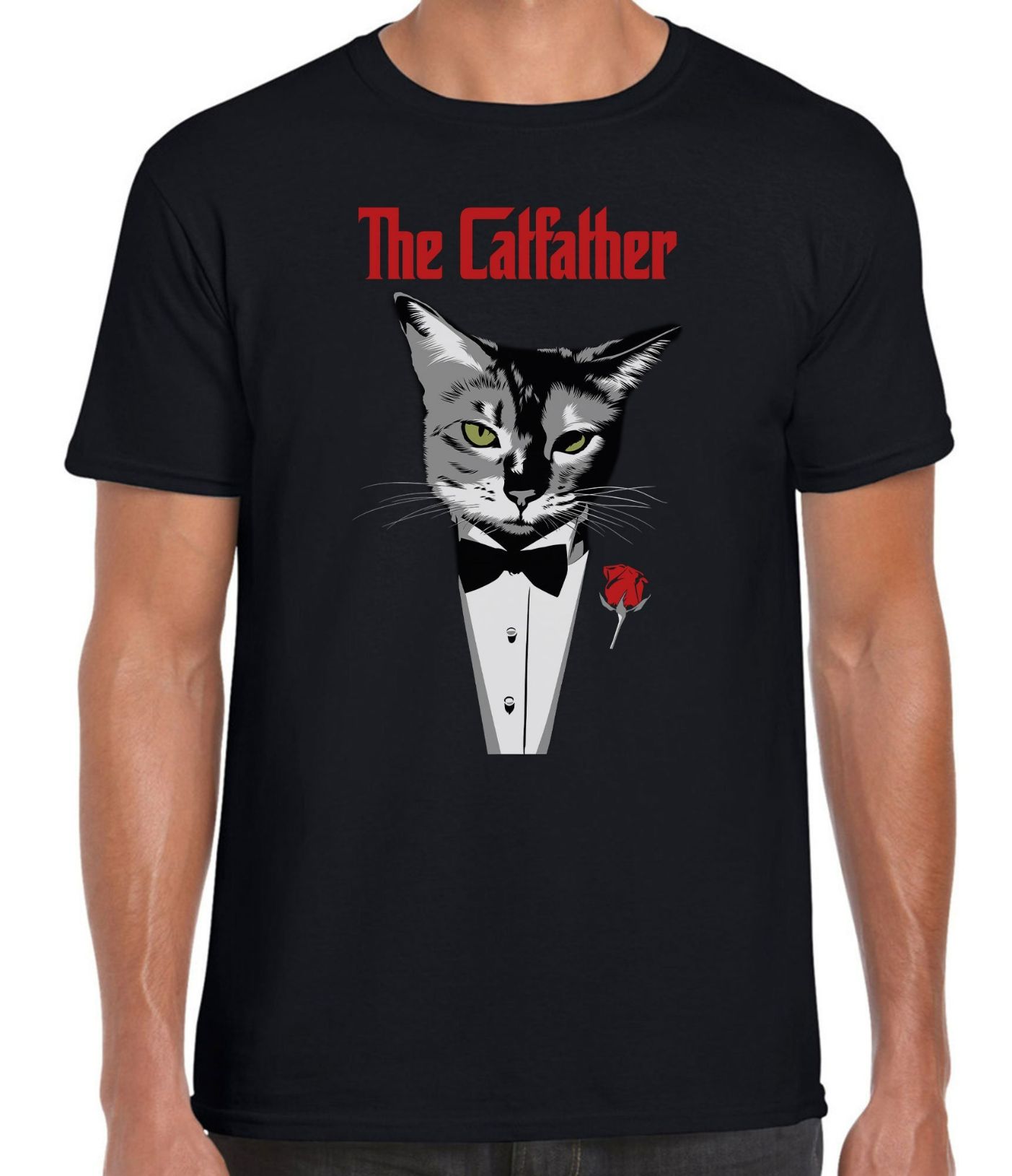 The Catfather Godfather Cat Unisex T-Shirt The Catfather Godfather Cat Unisex T-Shirt