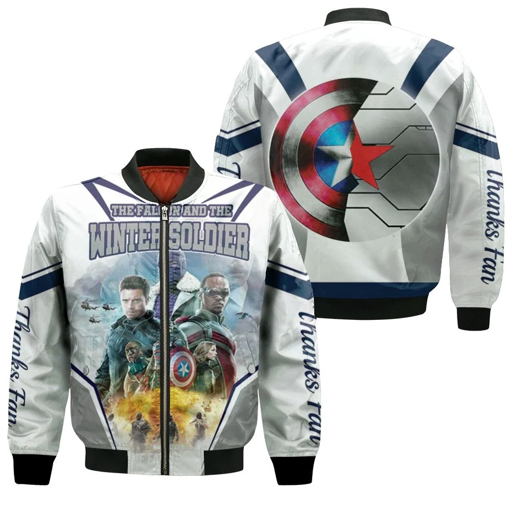 The Falcon And The Winter Soldier Action Bomber Jacket The Falcon And The Winter Soldier Action Bomber Jacket