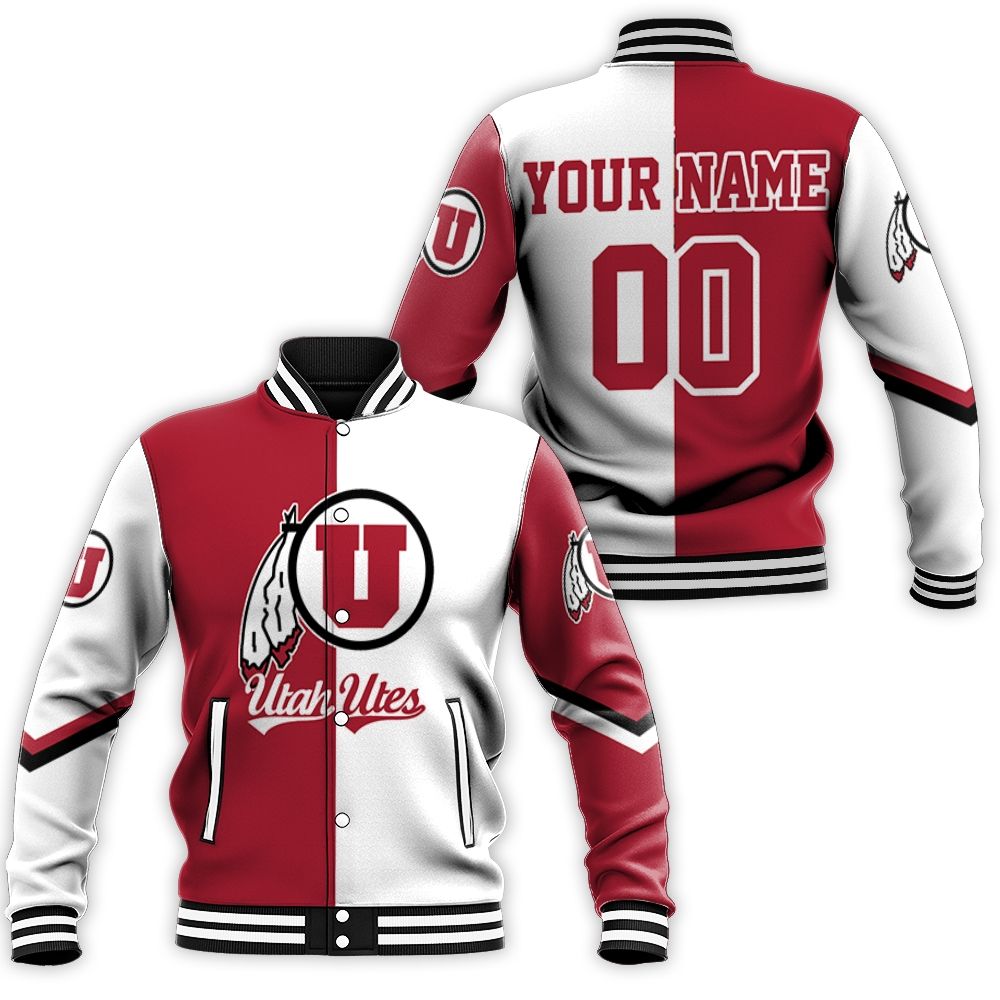 Utah Utes Mascot For Utes Fans 3d Personalized Baseball Jacket Utah Utes Mascot For Utes Fans 3d Personalized Baseball Jacket