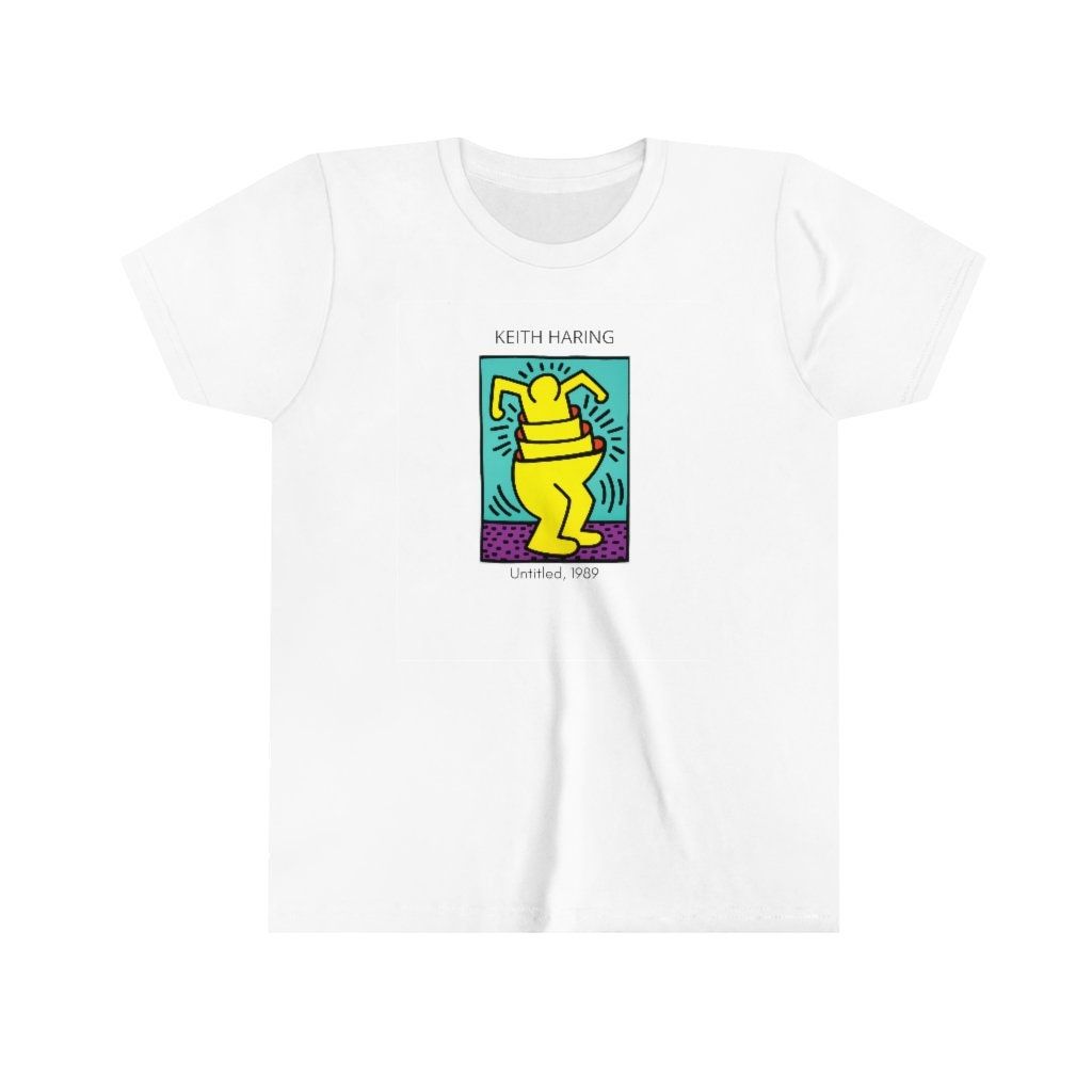 Youth Short Sleeve Keith Haring Art Unisex T-Shirt Youth Short Sleeve Keith Haring Art Unisex T-Shirt