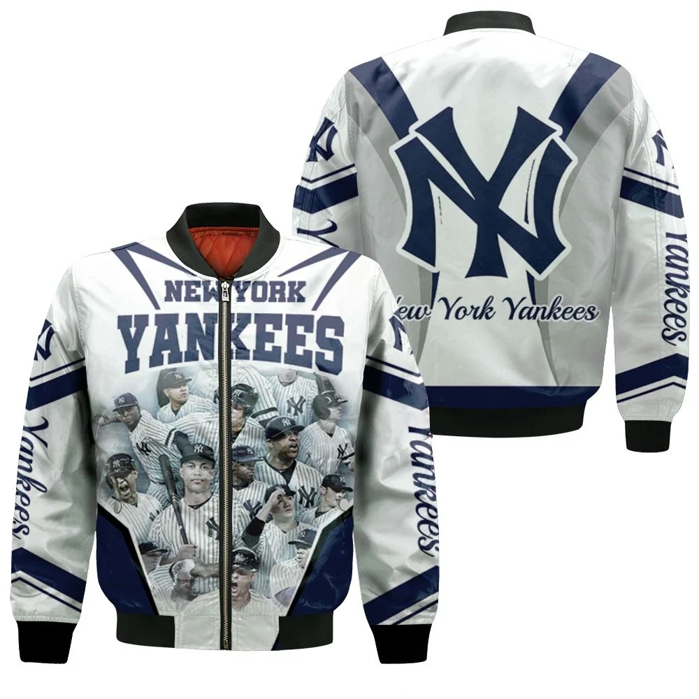 2018 New York Yankees Offical Yearbook For Fan Bomber Jacket 2018 New York Yankees Offical Yearbook For Fan Bomber Jacket