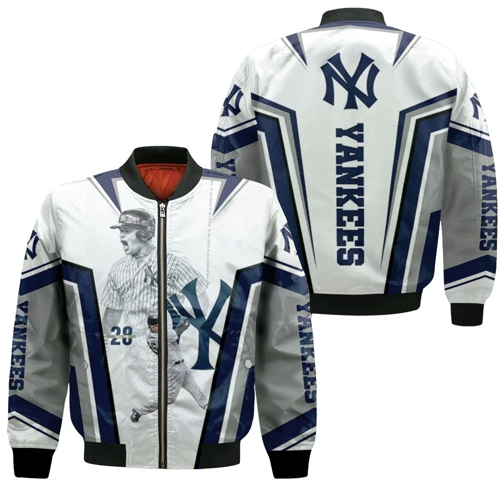 25 New York Yankees Gleyber Torres Chase For 28 Bomber Jacket 25 New York Yankees Gleyber Torres Chase For 28 Bomber Jacket