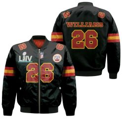 26 Damien Williams Kannas City 1 Jersey Inspired Style Bomber Jacket