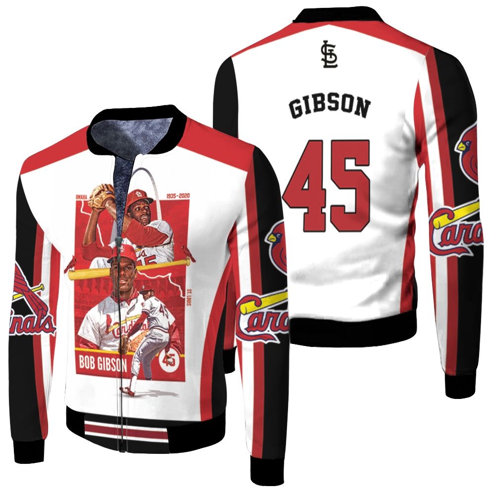 45 Gibson St Louis Cardinals Fleece Bomber Jacket 45 Gibson St Louis Cardinals Fleece Bomber Jacket