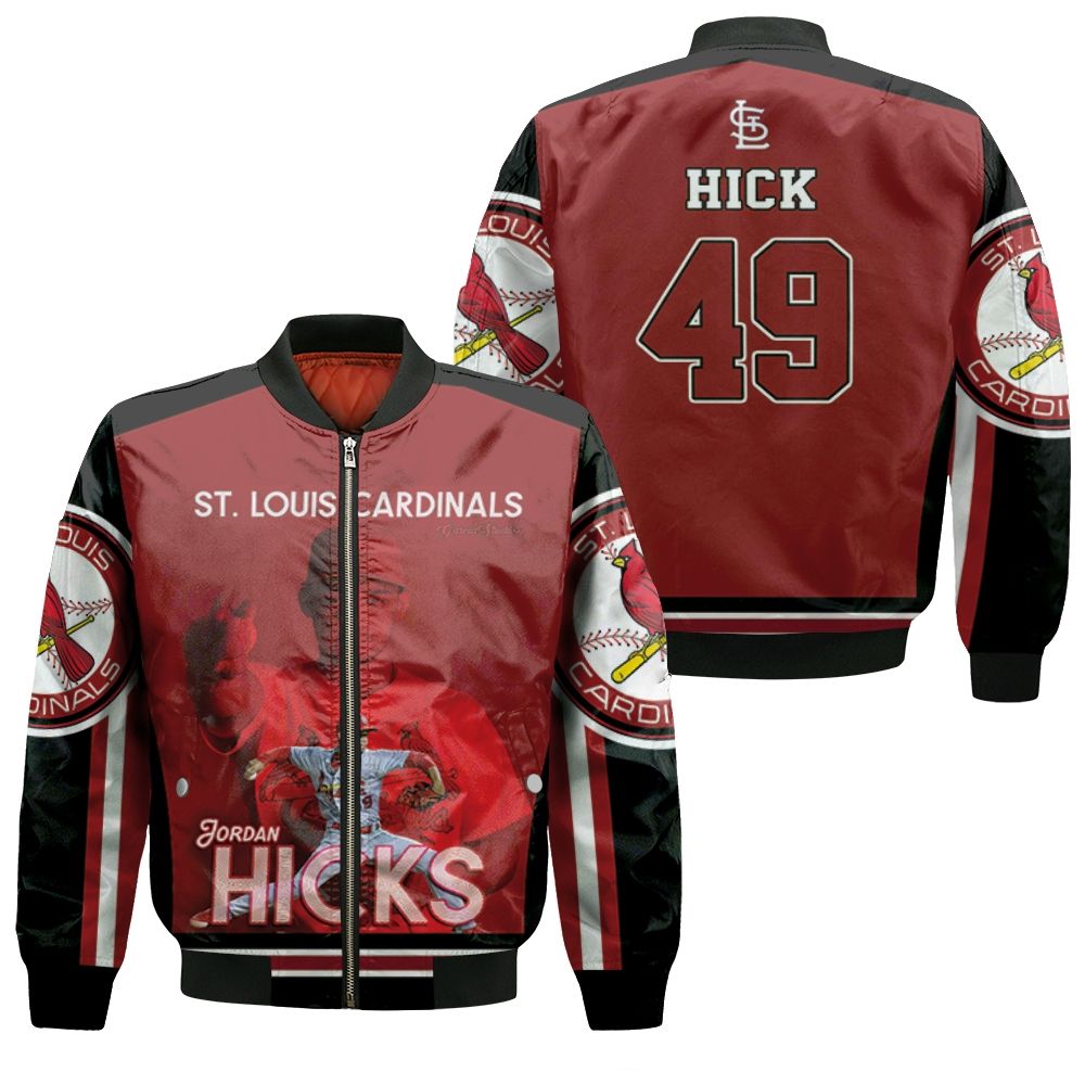 49 Hick St Louis Cardinals Bomber Jacket 49 Hick St Louis Cardinals Bomber Jacket
