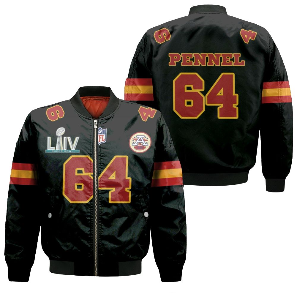 64 Mike Pennel Kannas City 1 Jersey Inspired Style Bomber Jacket 64 Mike Pennel Kannas City 1 Jersey Inspired Style Bomber Jacket