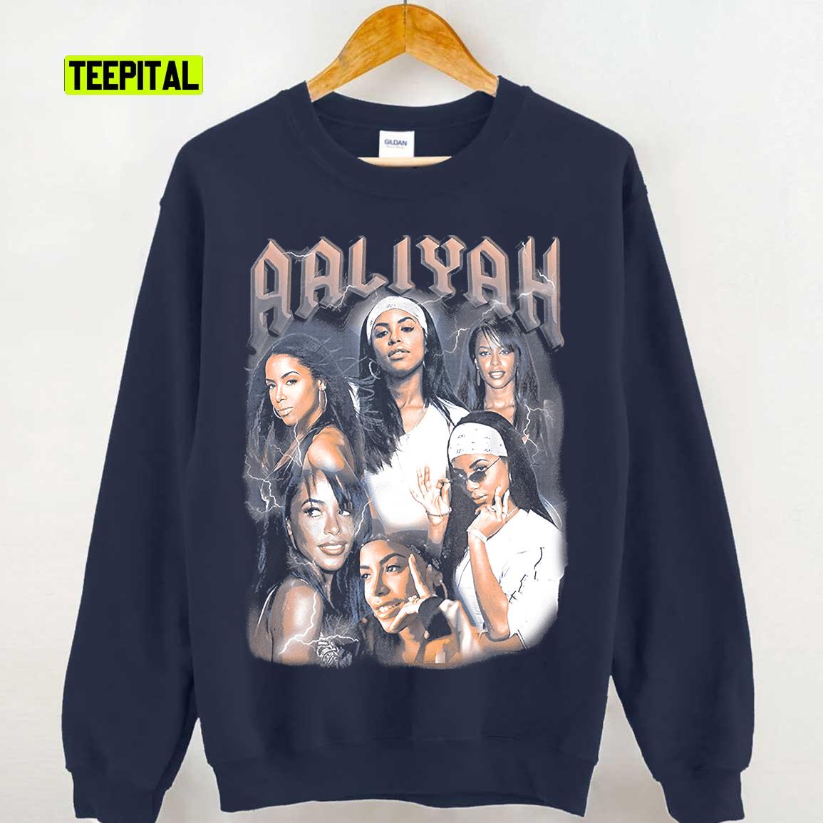 Aaliyah Vintage Bootleg 90s Unisex Sweatshirt Aaliyah Vintage Bootleg 90s Unisex Sweatshirt