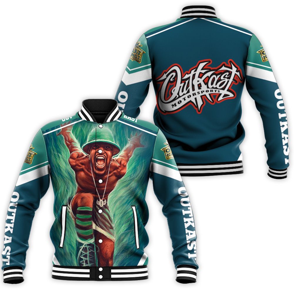 Andre 3000 Outkast Green Baseball Jacket Andre 3000 Outkast Green Baseball Jacket