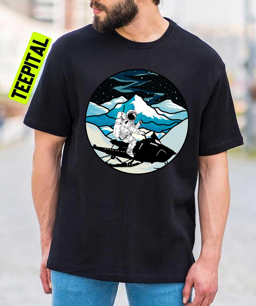 Astronaut On A Snowmobile T-Shirt Astronaut On A Snowmobile T-Shirt