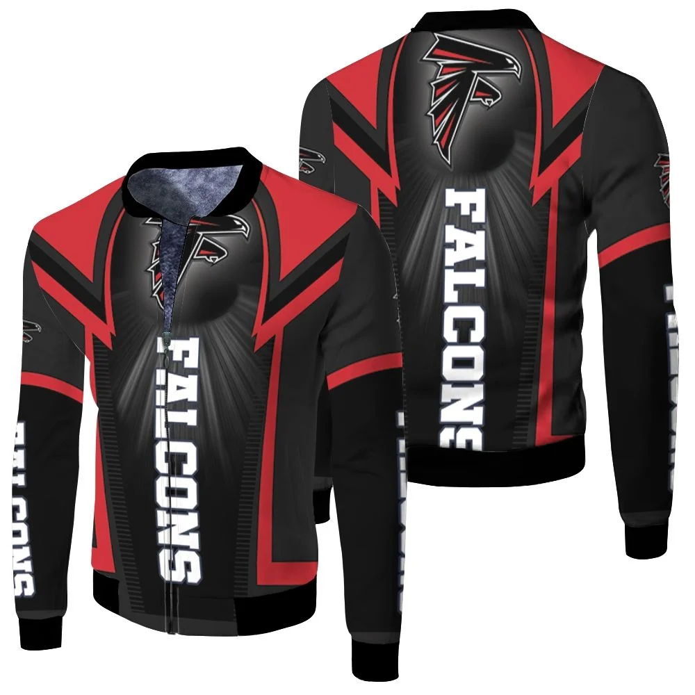 Atlanta Falcons For Fans Fleece Bomber Jacket Atlanta Falcons For Fans Fleece Bomber Jacket