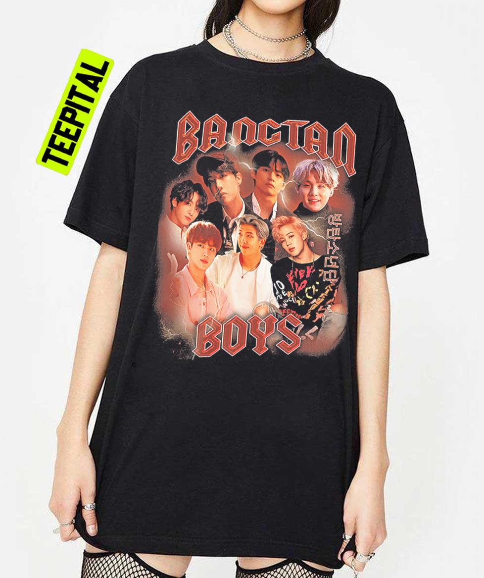 Bangtan Boys Homage Vintage 90s T-Shirt Bangtan Boys Homage Vintage 90s T-Shirt