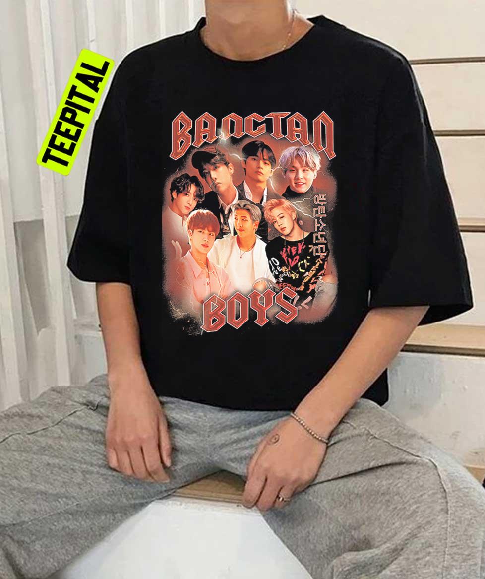 Bangtan Boys Homage Vintage 90s T-Shirt Bangtan Boys Homage Vintage 90s T-Shirt