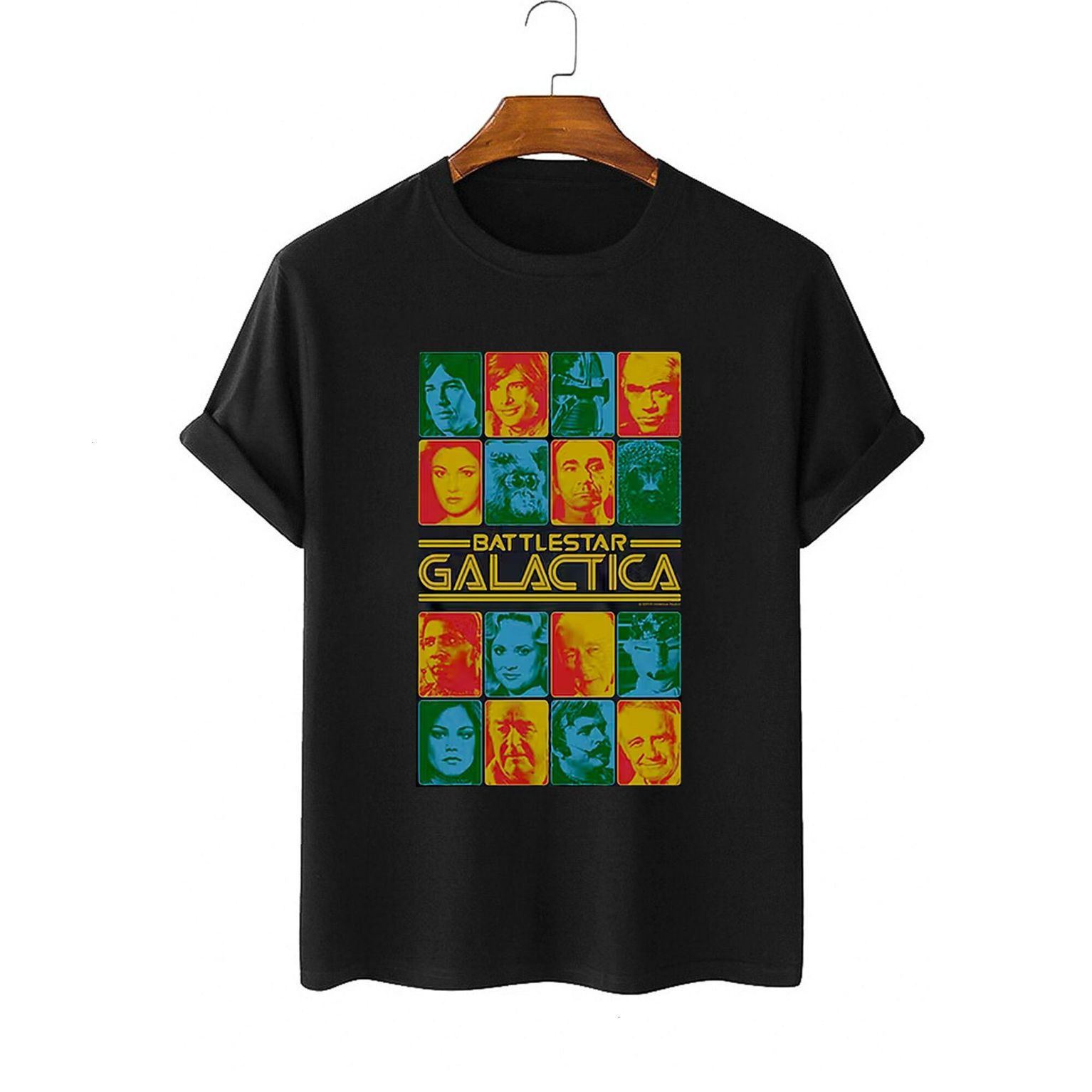 Battlestar Galactica Cast Vintage T-Shirt Battlestar Galactica Cast Vintage T-Shirt