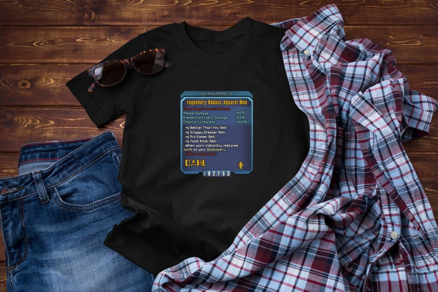 Borderlands Weapon Mod Black Vtg New Tee Shirt Borderlands Weapon Mod Black Vtg New Tee Shirt
