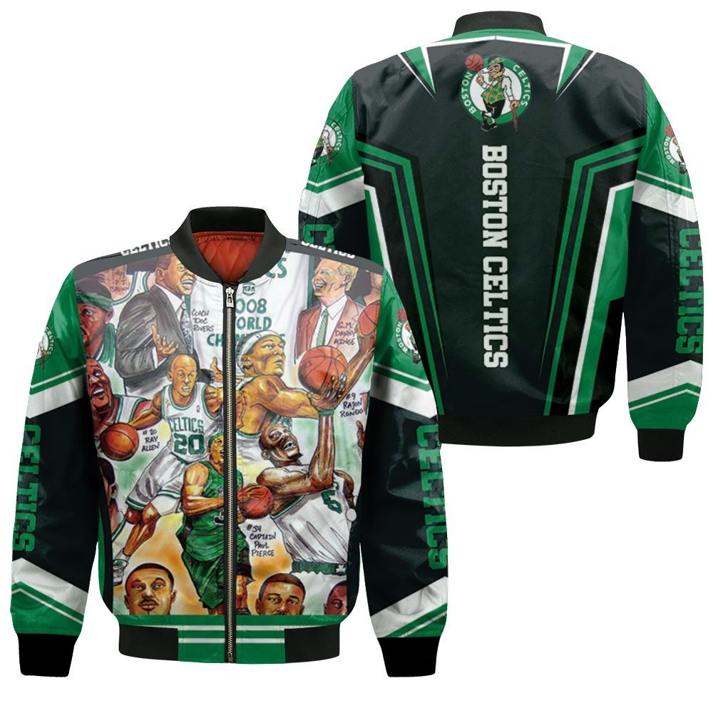 Boston Celtics 17th World Champions Bomber Jacket Boston Celtics 17th World Champions Bomber Jacket