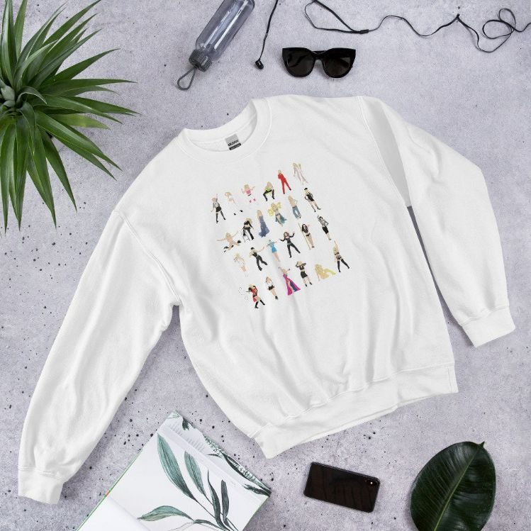 Britney Spears Illustrated Unisex Sweatshirt Britney Spears Illustrated Unisex Sweatshirt