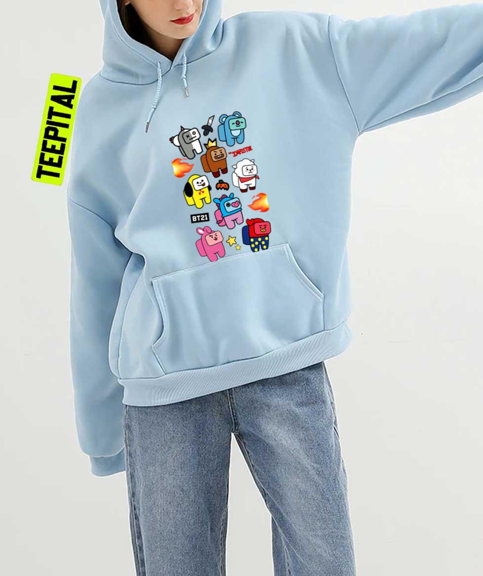 BTS 21 Among Us Art Kpop Fan T-Shirt BTS 21 Among Us Art Kpop Fan T-Shirt