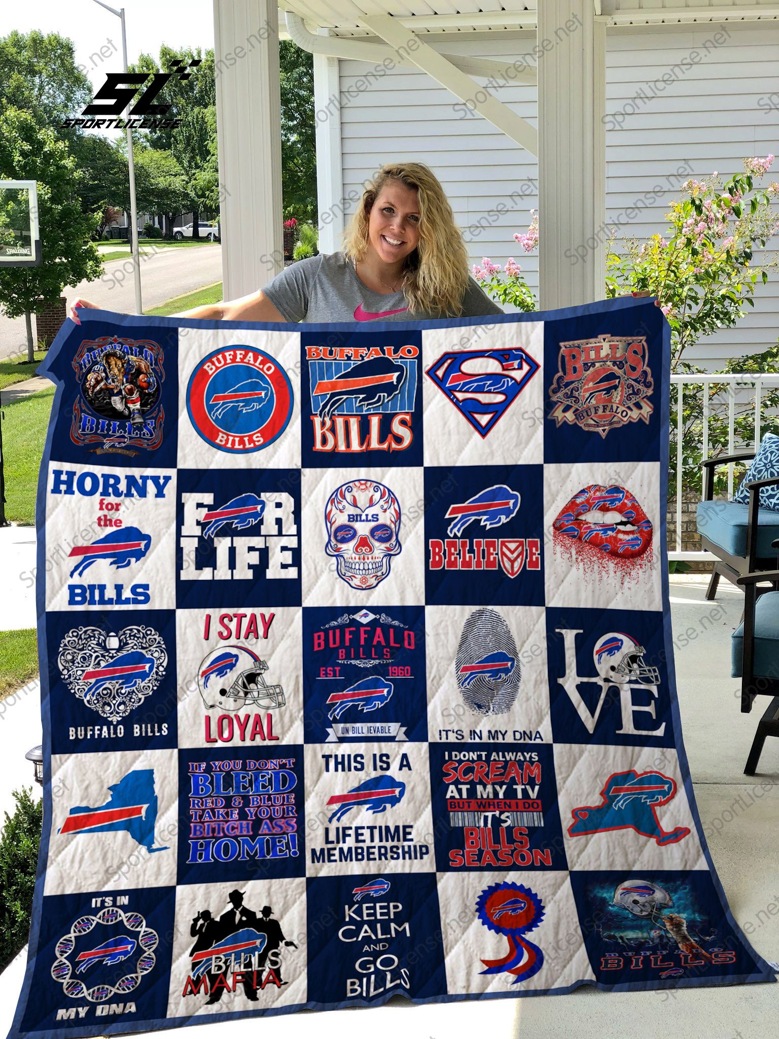 Buffalo Bills Quilt Blanket 02 Buffalo Bills Quilt Blanket 02